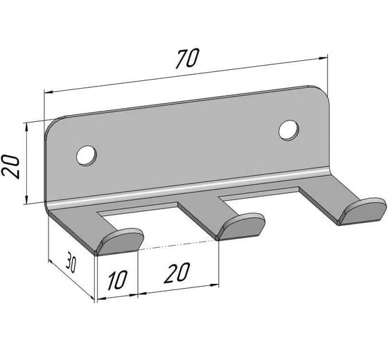 Изображение товара Крючки для ключей Parallax в прихожую оранжевый 70х30 524OR0300200070-KRK