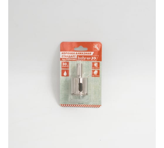Изображение товара Коронка алмазная по стеклу и кафелю 30 мм Bohrer 32050300