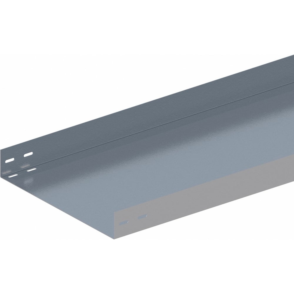 Изображение товара Прямой неперфорированный лоток из стали 400х80 мм длина 2000 мм СОЭМИ