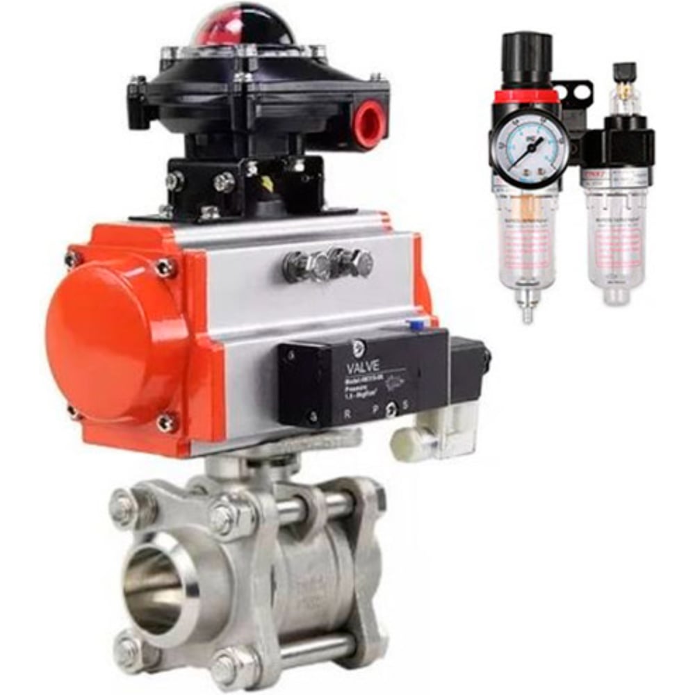 Изображение товара Кран шаровой DN.ru КШПП 316.200-ISO Ду20 Ру63 нержавеющая сталь