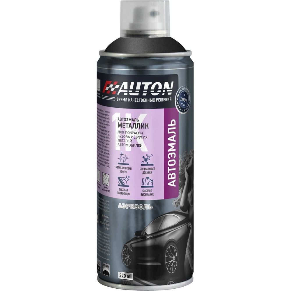 Изображение товара Автоэмаль металлик Auton Борнео 633 аэрозоль 520 мл для кузовного ремонта