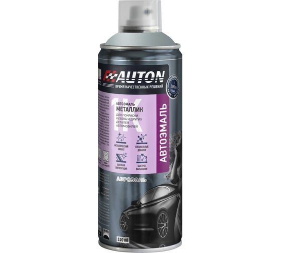 Изображение товара Автоэмаль металлик Auton аэрозоль, 690 Снежная королева (02) 520 мл ATN-A46271