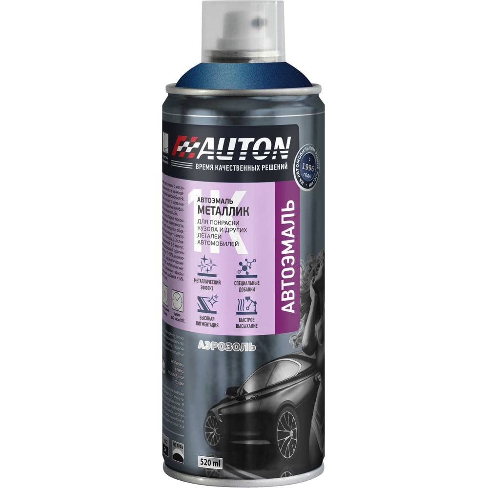 Изображение товара Автоэмаль металлик Auton аэрозоль 520 мл для кузовного ремонта