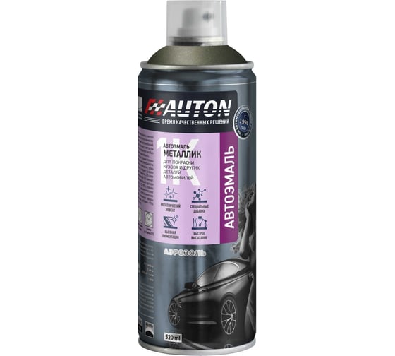 Изображение товара Автоэмаль металлик Auton аэрозоль, 650 Совиньон 520 мл ATN-A46375
