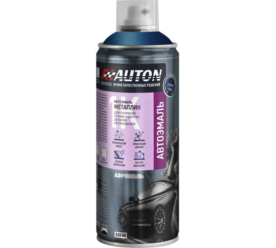 Изображение товара Автоэмаль металлик Auton аэрозоль, 487 Лагуна 520 мл ATN-A46360