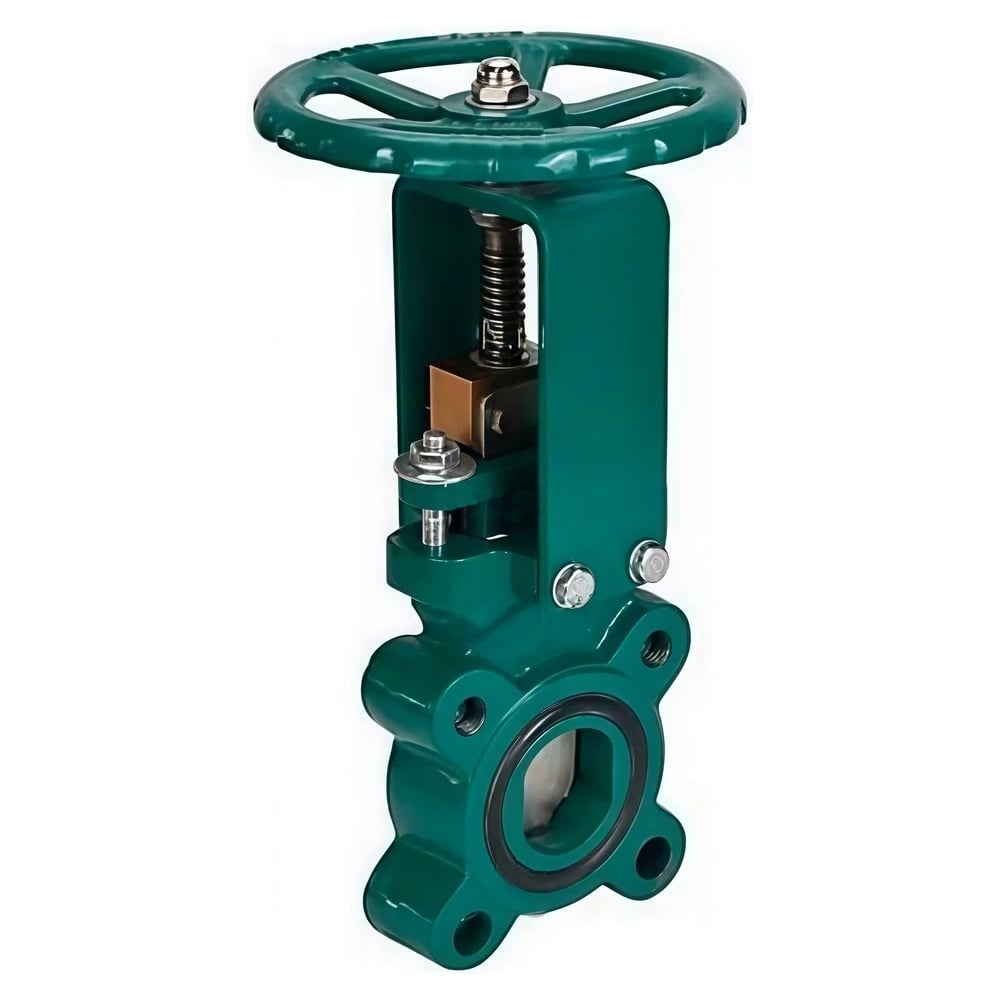 Изображение товара Задвижка шиберная DN.ru GGG40-304-EPDM-2W-Fb-S Ду150 Ру10 с штурвалом