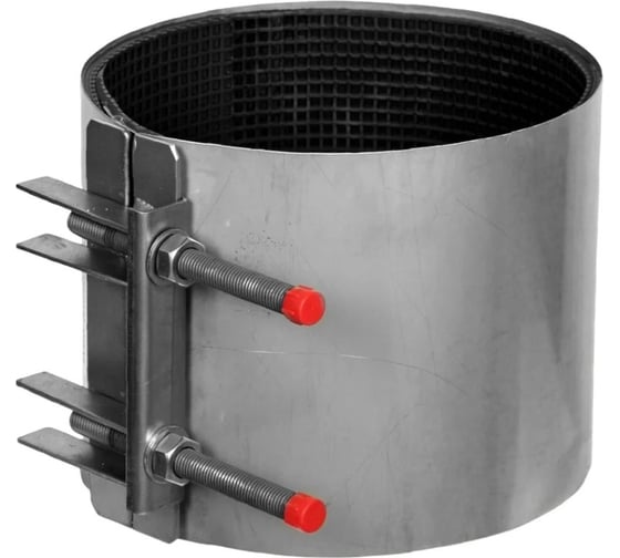 Изображение товара Хомут ремонтный RUTEMPO из нержавеющей стали однозамковый ОД (133-144) L=200 РА-100462