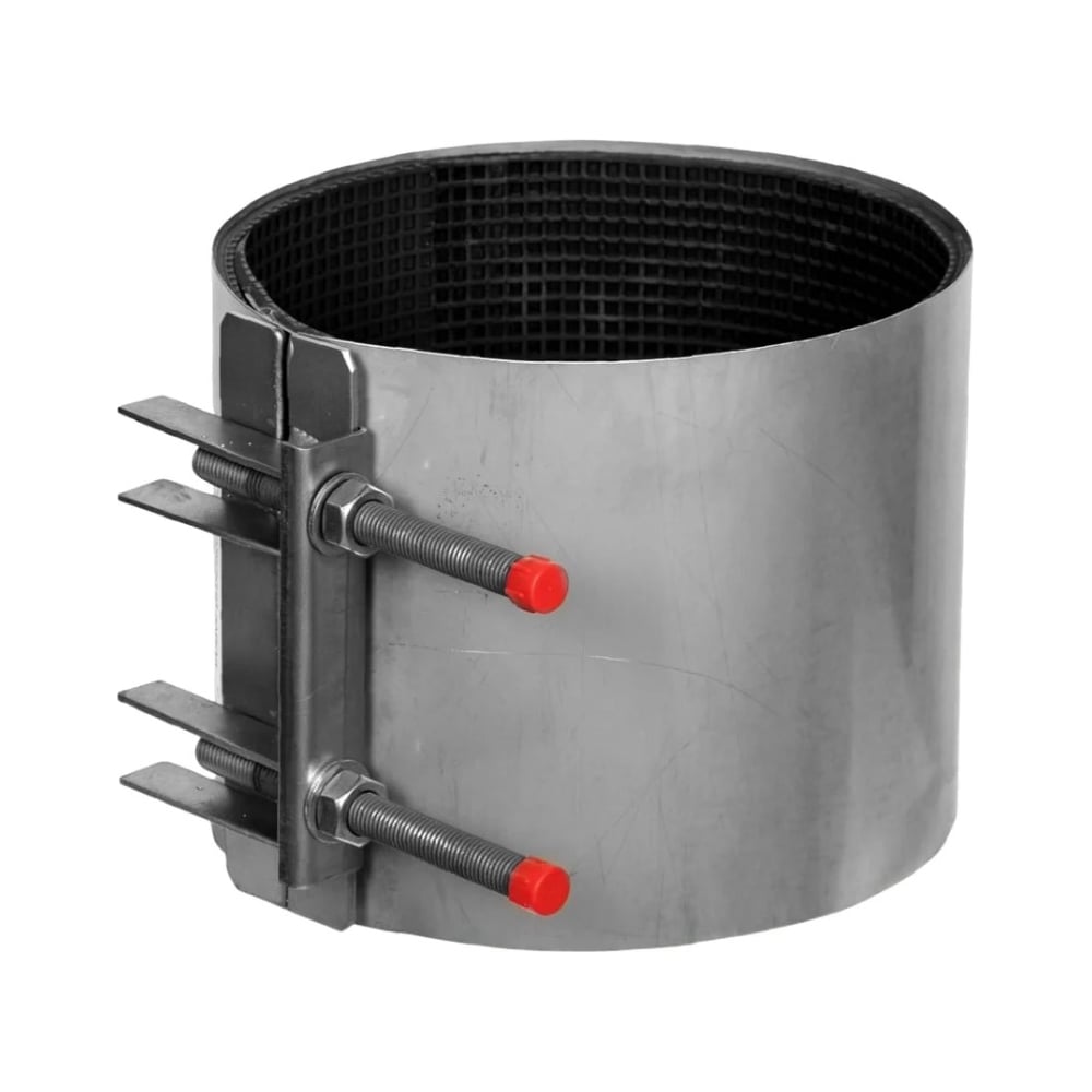 Изображение товара Ремонтный хомут RUTEMPO из нержавеющей стали однозамковый для труб 168-180 мм