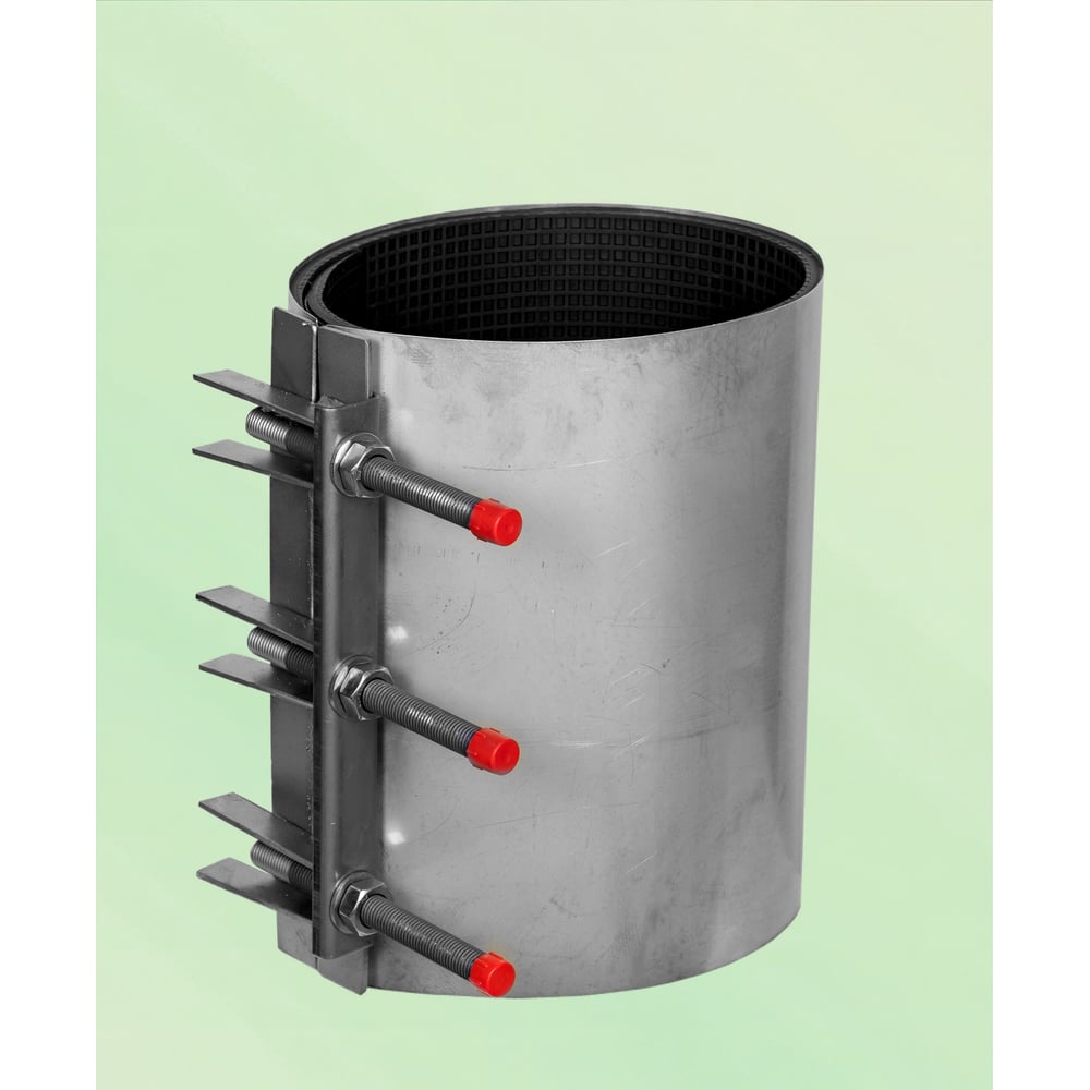 Изображение товара Ремонтный хомут RUTEMPO однозамковый из нержавеющей стали 151-161 мм L=300 мм