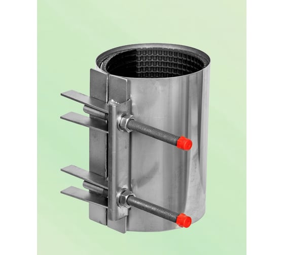 Изображение товара Хомут ремонтный RUTEMPO из нержавеющей стали однозамковый ОД (102-112) L=200 РА-100425