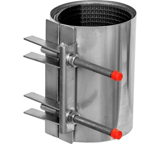 Изображение товара Хомут ремонтный RUTEMPO из нержавеющей стали однозамковый ОД (118-128) L=200 РА-100444