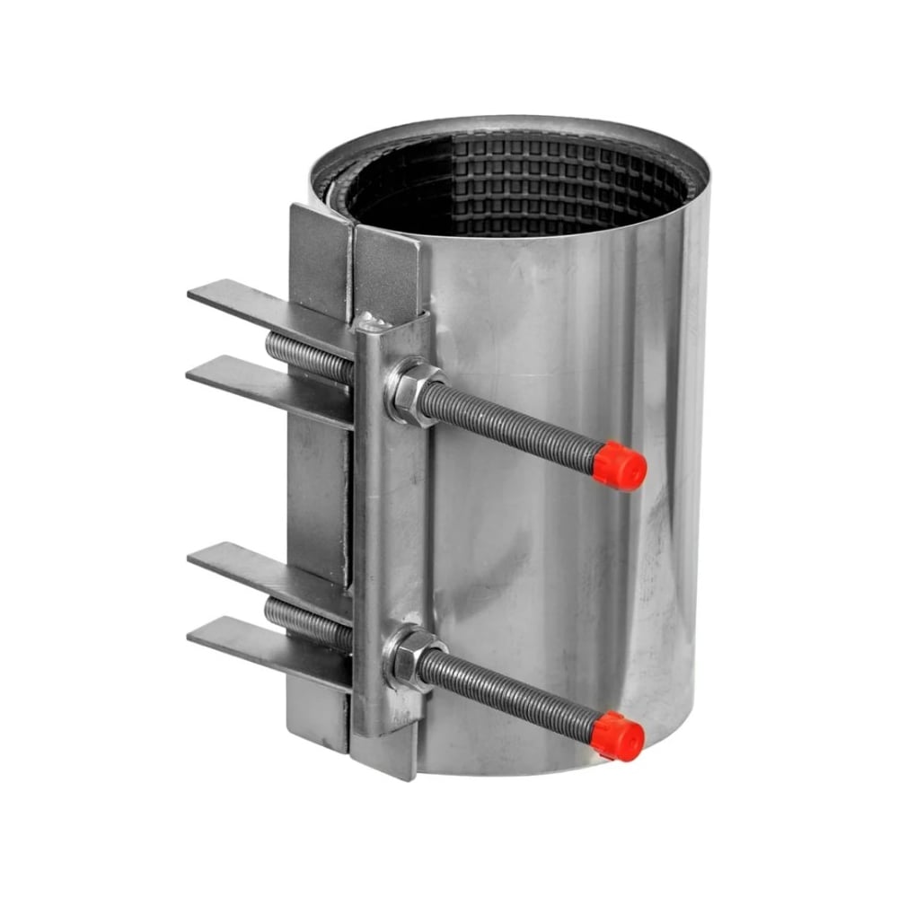 Изображение товара Ремонтный хомут из нержавеющей стали однозамковый для труб 98-108 мм RUTEMPO