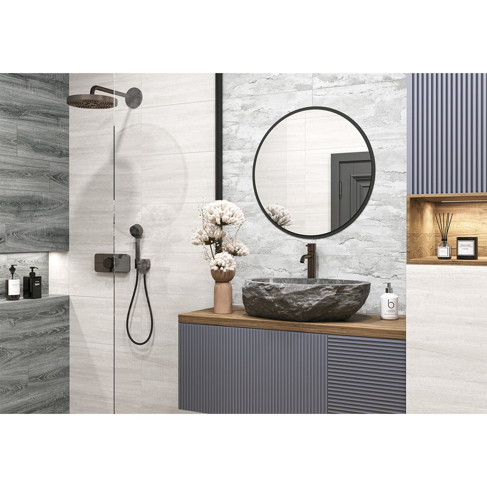 Изображение товара Керамогранит AlmaCeramica Ferro матовый 300х600 мм, серый, 1,62 м2