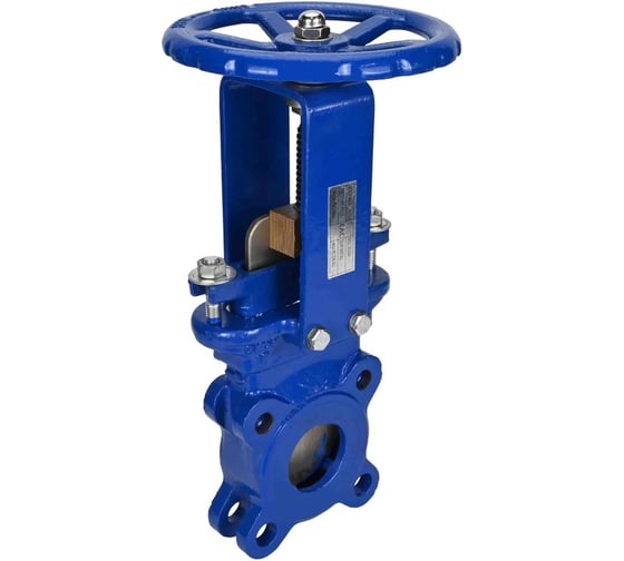 Изображение товара Задвижка шиберная DN.ru WCB-304-M-1W-Fb-S Ду80 Ру16 односторонняя, шток невыдвижной, штурвал, WENZ D040-10264