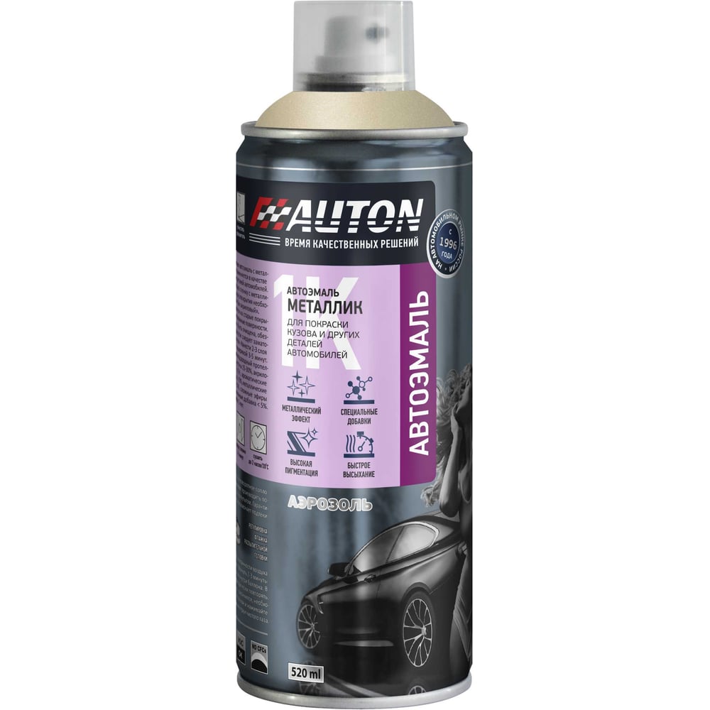 Изображение товара Автоэмаль металлик аэрозоль 520 мл мираж AUTON ATN-A46323