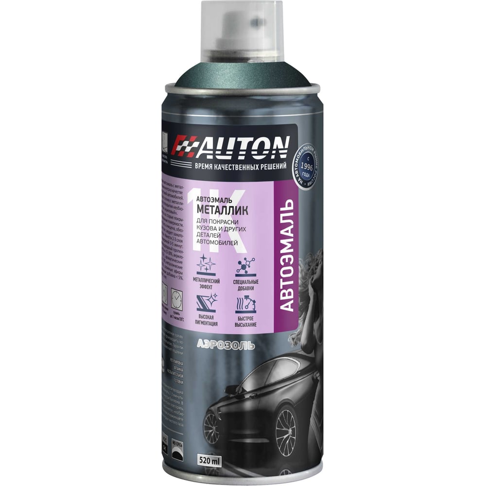 Изображение товара Автоэмаль металлик аэрозоль 520 мл AUTON Сочи 360