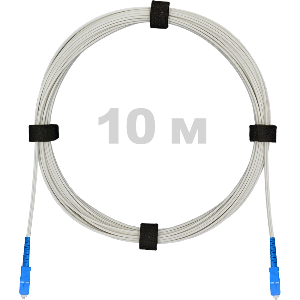 Изображение товара Патч-корд оптический Enginova FTTH 10 м белый с разъемами SC - SC