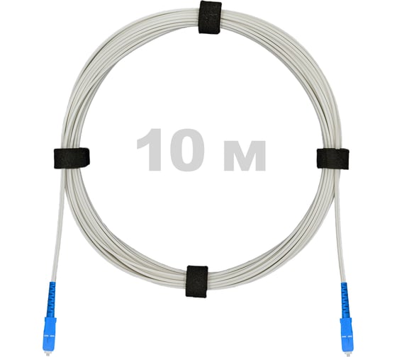 Изображение товара Патч-корд оптический Enginova FTTH диэлектрик FRP, 657 LSZH 2SC/UPC, белый 10 м ENG-FTTH-FRP-2SCU-10-WT