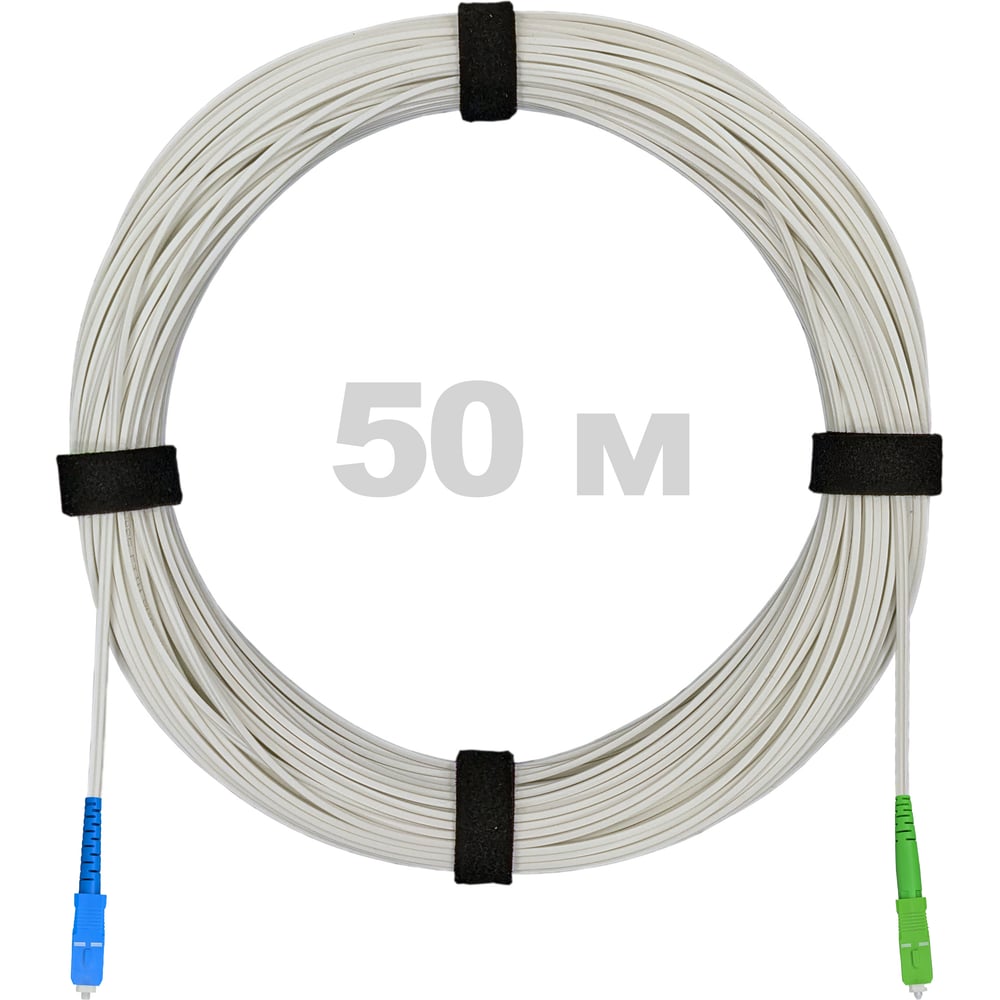 Изображение товара Оптический патч-корд FTTH Enginova 50 м белый SC - SC диэлектрик LSZH G.657A1