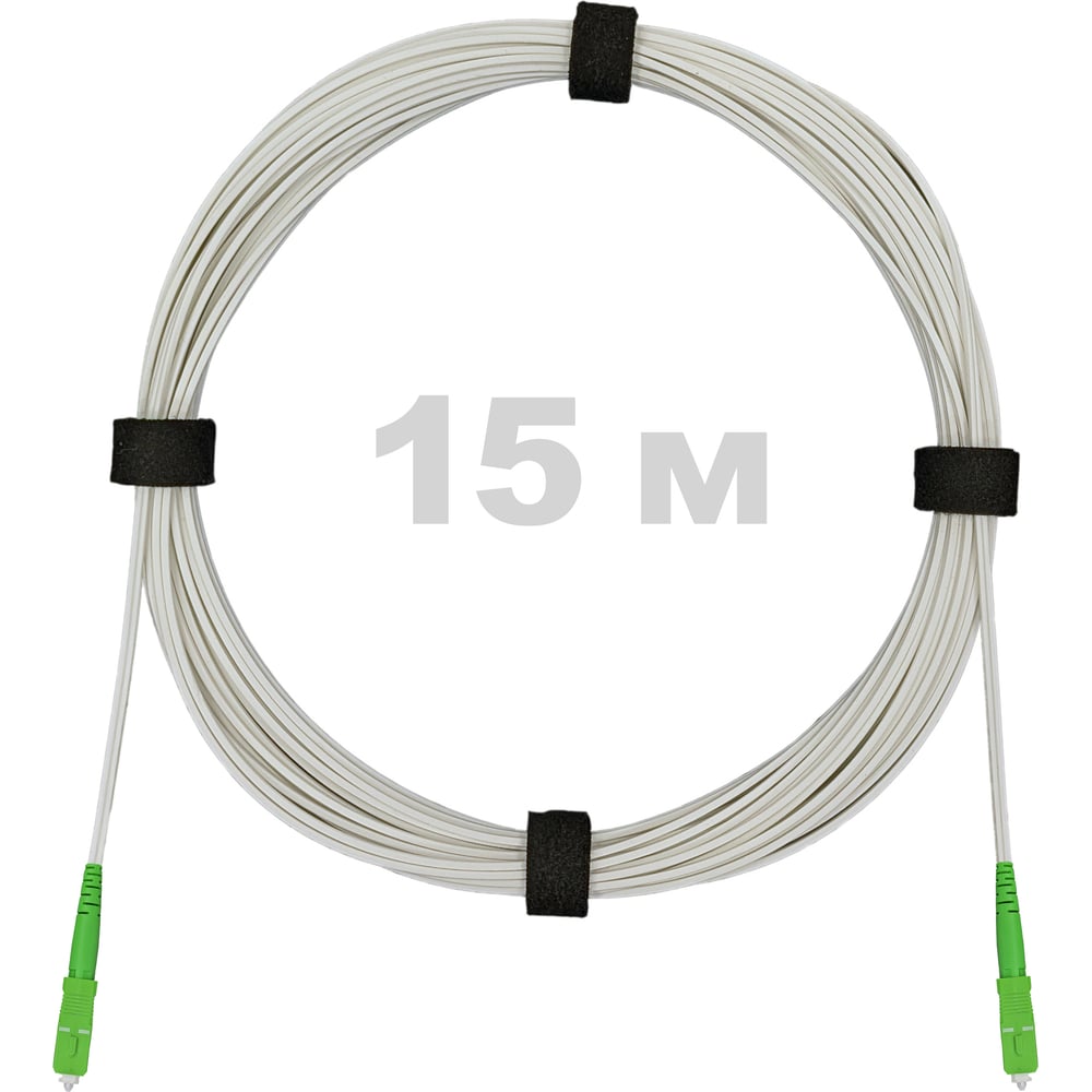 Изображение товара Оптический патч-корд Enginova FTTH диэлектрик FRP 15м SC - SC белый