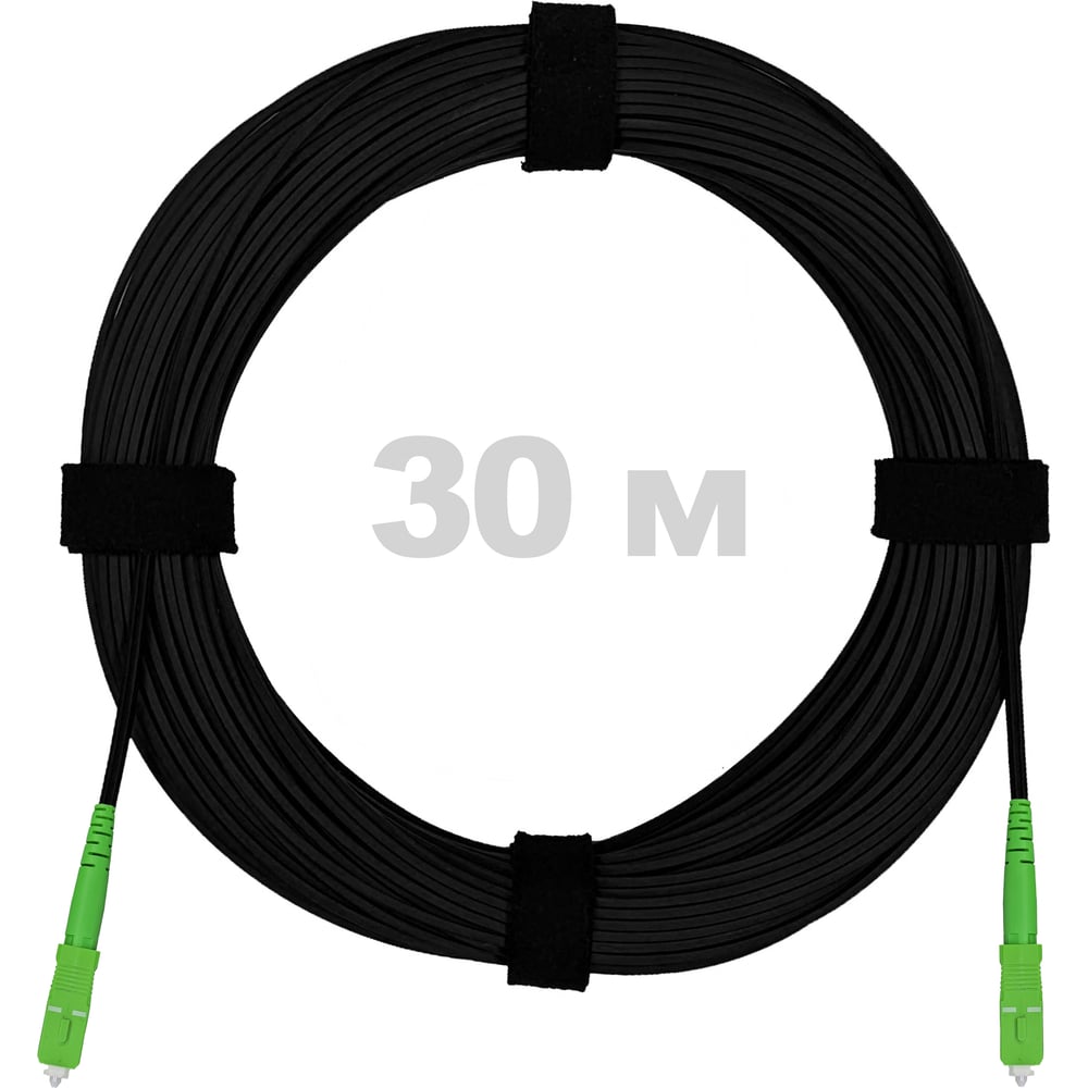 Изображение товара Оптический патч-корд Enginova FTTH 30 м G.657A1 APC SC - SC черный