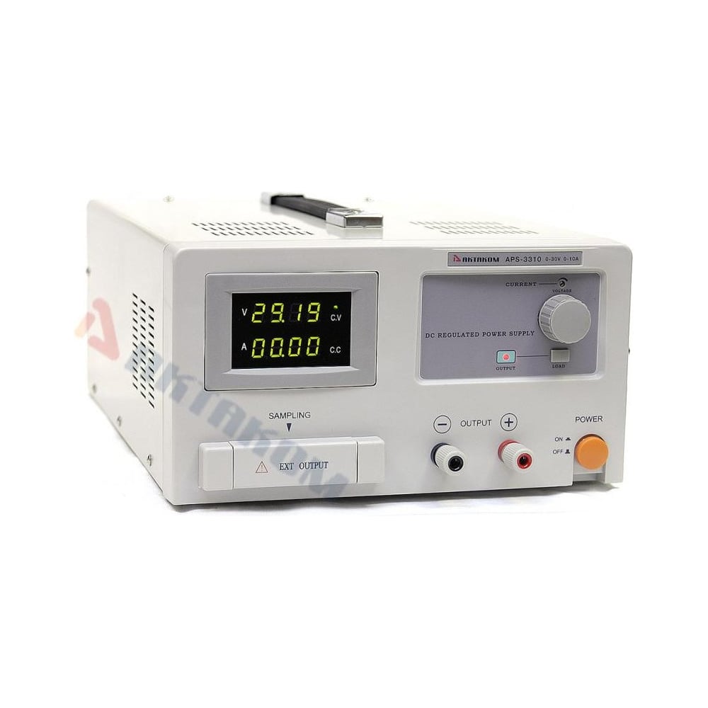 Изображение товара Лабораторный источник питания Актаком APS-3310 0-30 В 10 А настольный белый