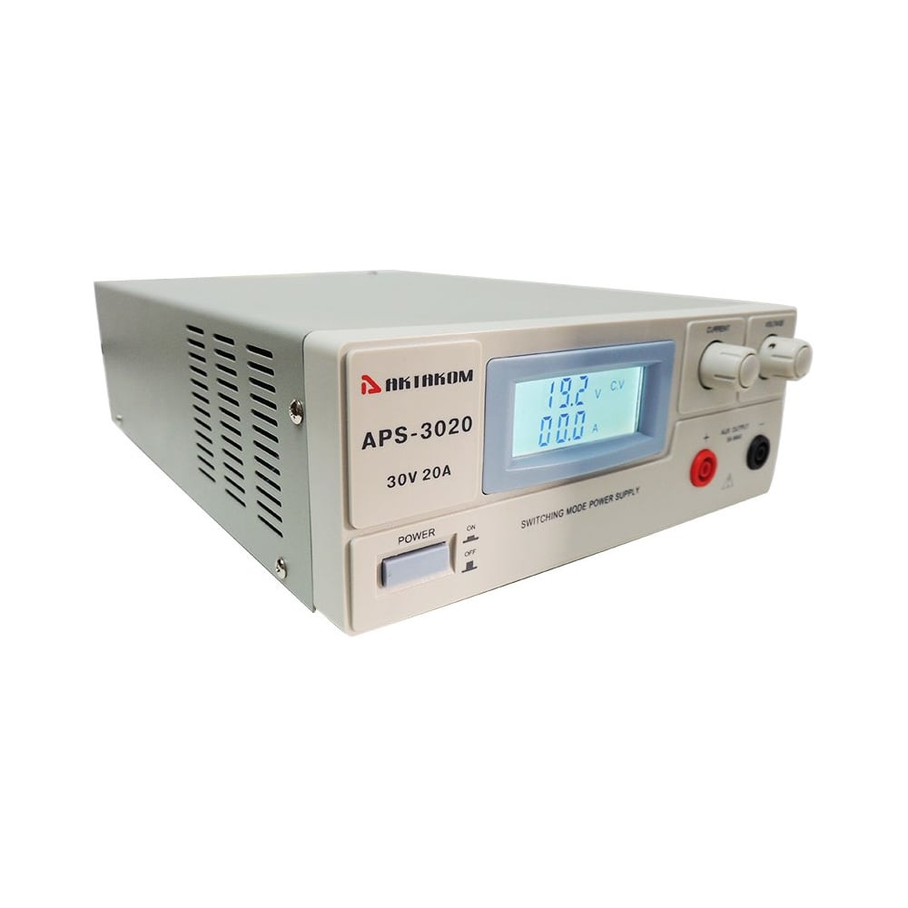 Изображение товара Лабораторный источник питания Актаком APS-3020 0-30 В 20 А настольный