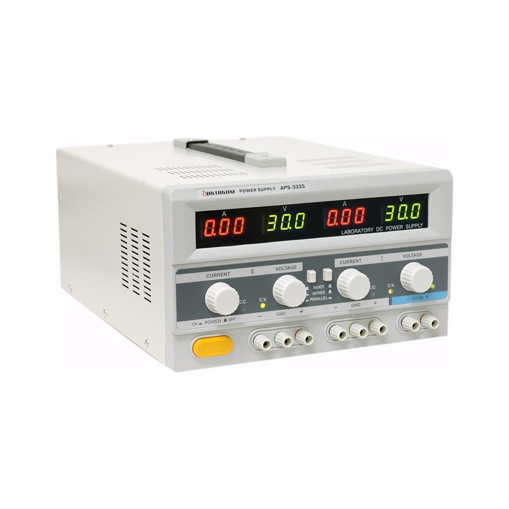 Изображение товара Лабораторный источник питания Актаком APS-3335 настольный 3 канала