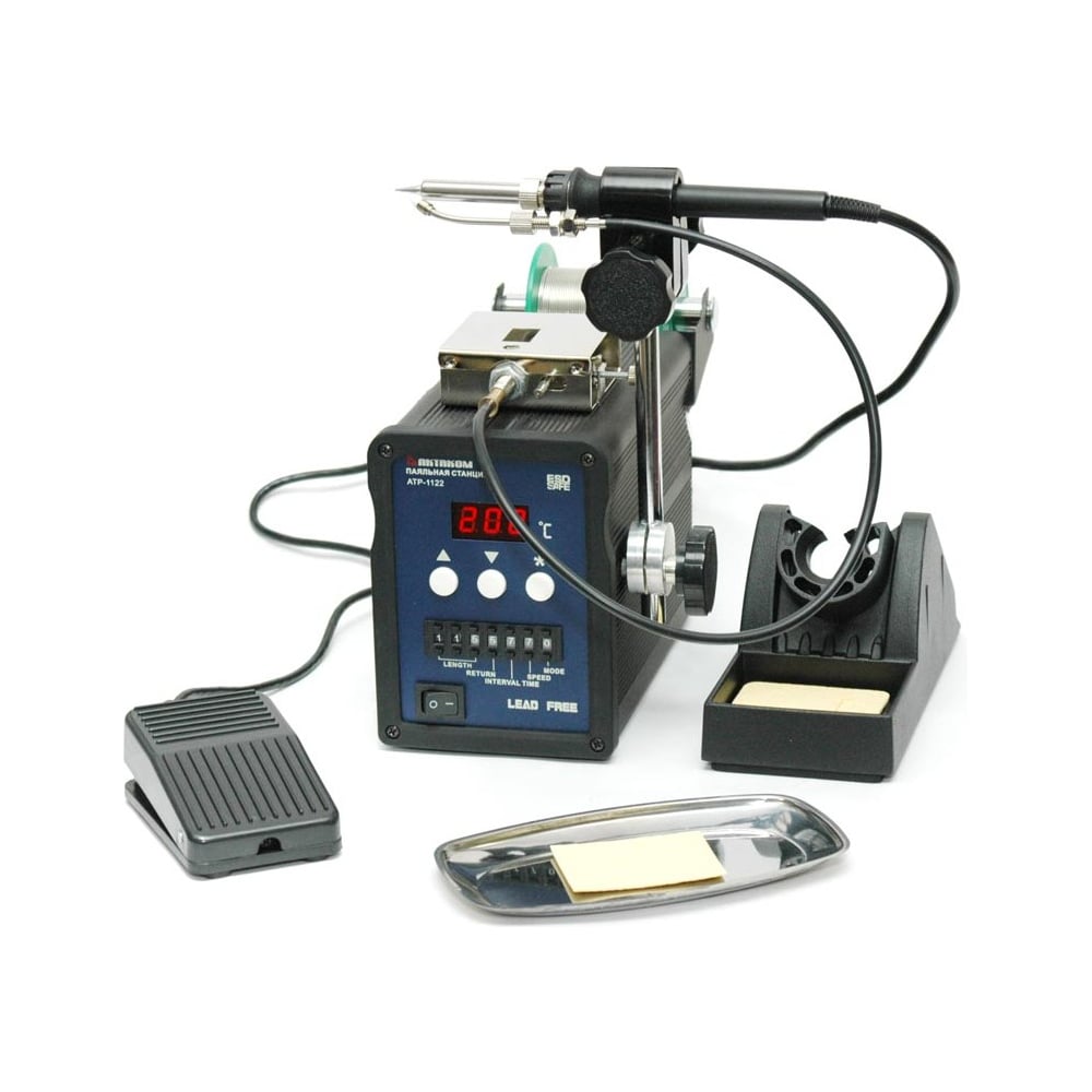Изображение товара Индукционная профессиональная паяльная станция Актаком АТР-1122 цифровая конусное жало