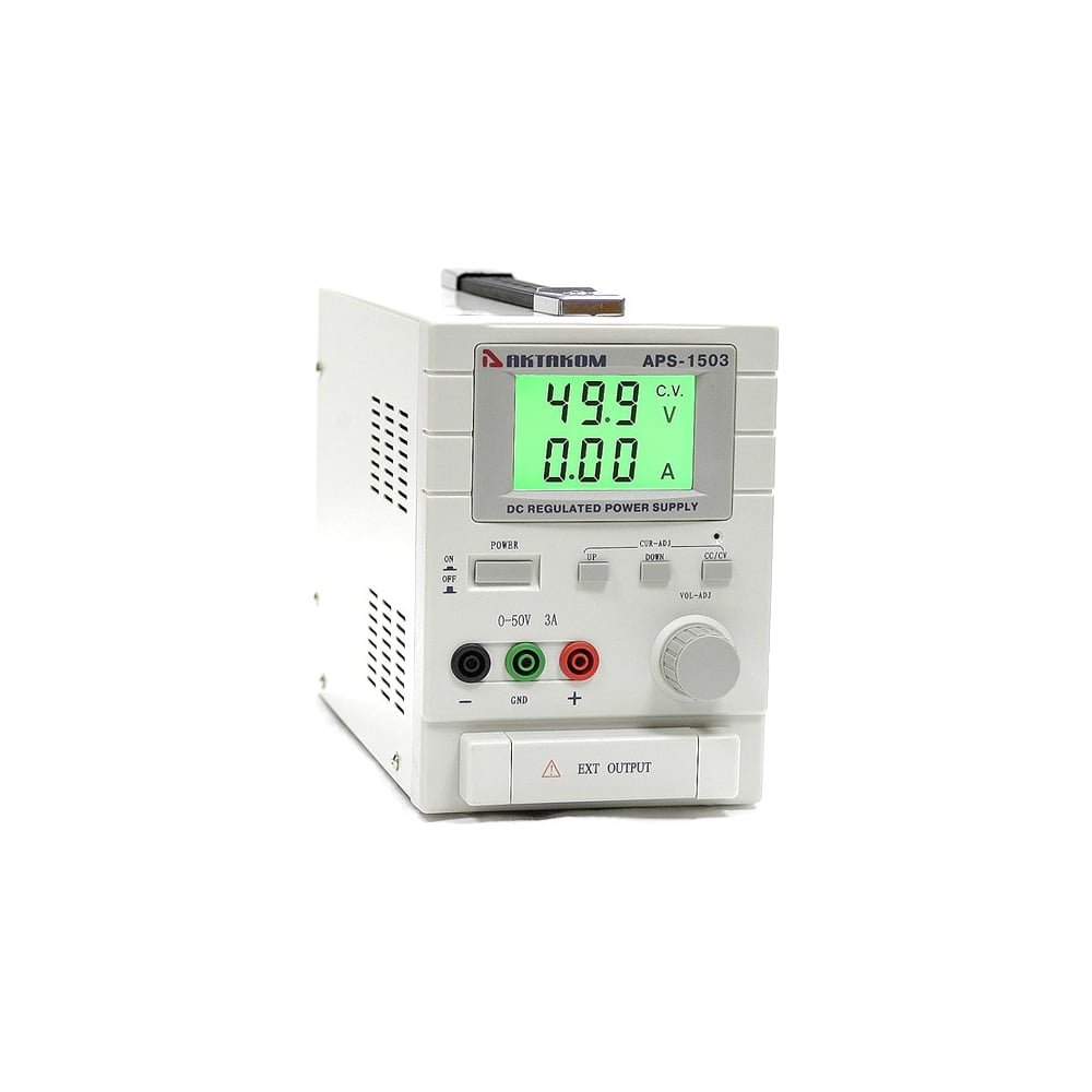 Изображение товара Лабораторный источник питания Актаком APS-1503 0-50 В 3 А для лабораторий и исследований
