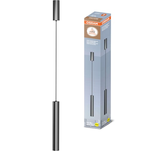 Изображение товара Подвесной декоративный светильник Osram TUBE 12W никель 4607194233106