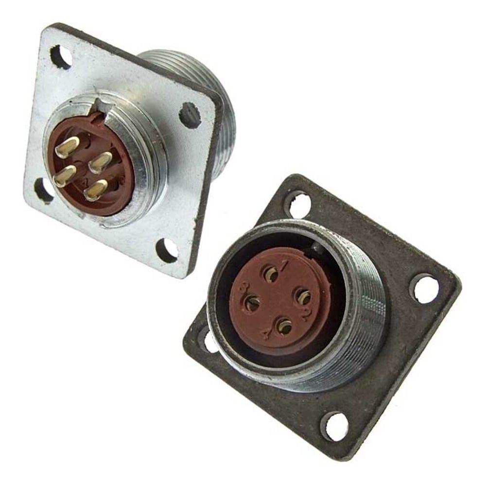 Изображение товара Разъем соединительный RUICHI RM18-4-ZK металлический корпус IP54