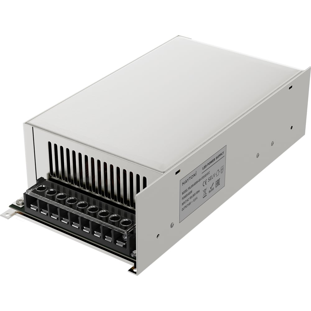 Изображение товара Источник напряжения MAYTONI PSL006 48В 600Вт IP 20 для светодиодных лент и люстр
