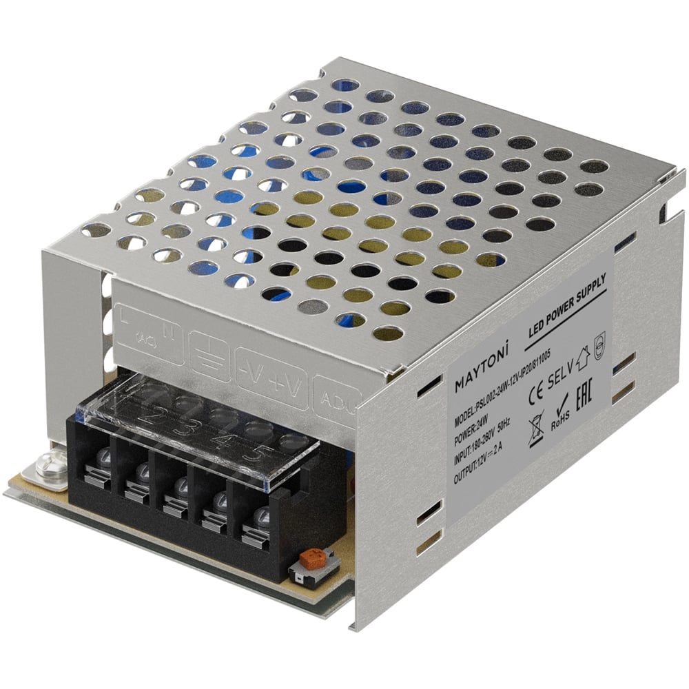 Изображение товара Источник напряжения MAYTONI PSL002 12 В 24 Вт IP 20 для светодиодных лент и ламп