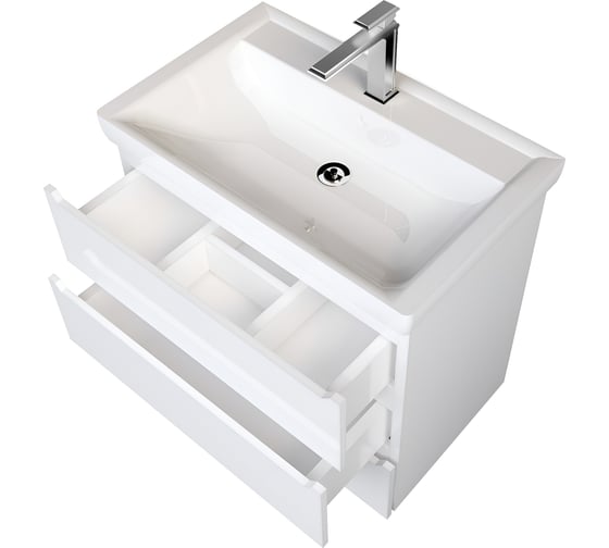 Изображение товара Тумба 1Marka Кода 60Н 3в. я. Белый глянец, МДФ У57594