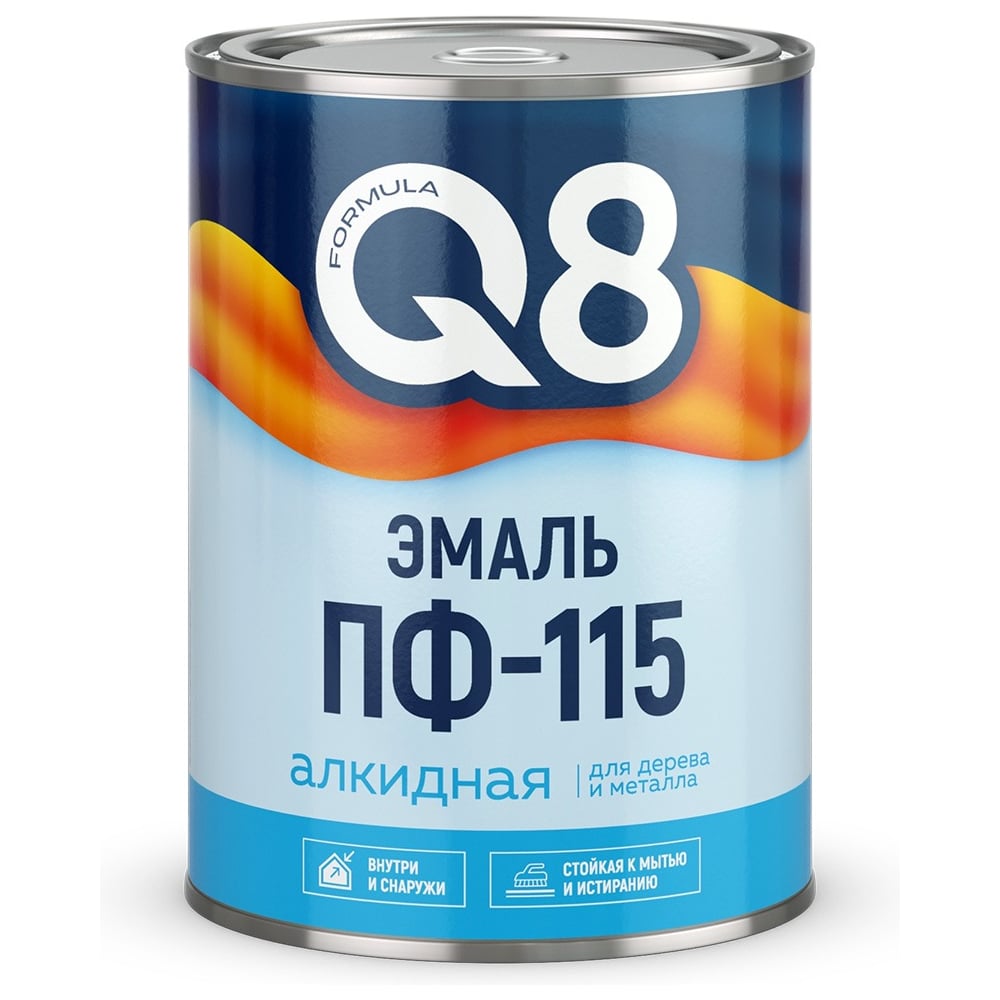 Изображение товара Эмаль FORMULA Q8 ПФ-115 алкидная глянцевая 1,8 кг для металла и дерева
