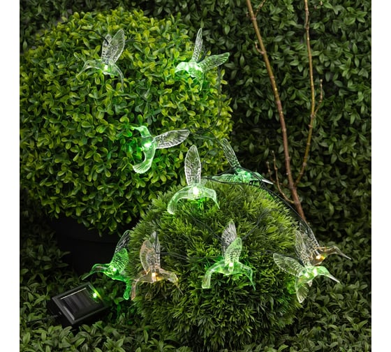 Изображение товара Садовая гирлянда ЭРА Колибри на солнечной батарее ERASF22-26 10 LED, 3.8 м Б0053366