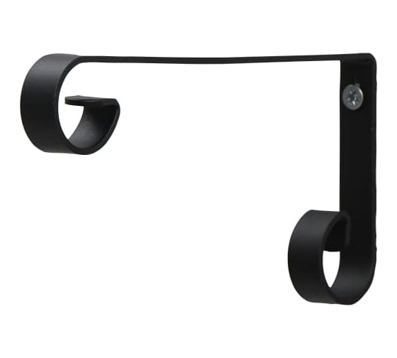 Изображение товара Кованый кронштейн для кашпо Сималенд 22 см, металл, черный 6256866