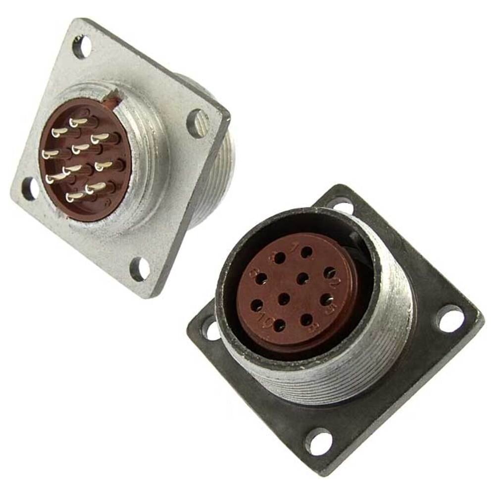 Изображение товара Разъем соединительный RUICHI RM22-10-ZK для кабелей с изоляцией 10 жил