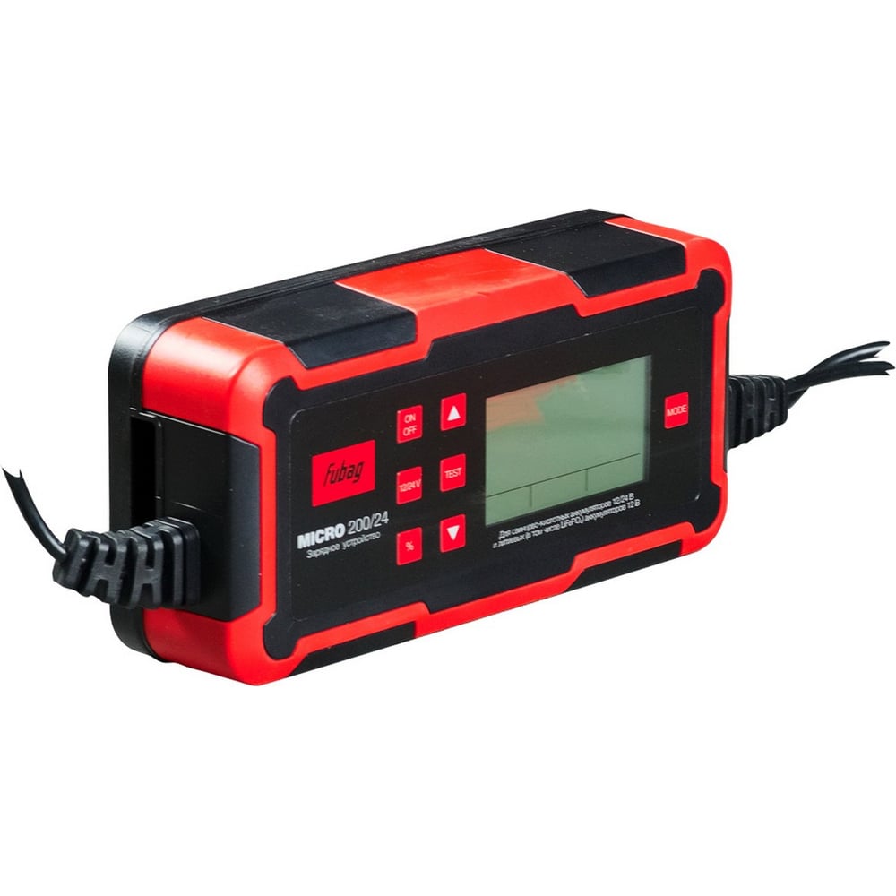 Изображение товара Зарядное устройство FUBAG MICRO 200/24 для свинцово-кислотных и литиевых аккумуляторов