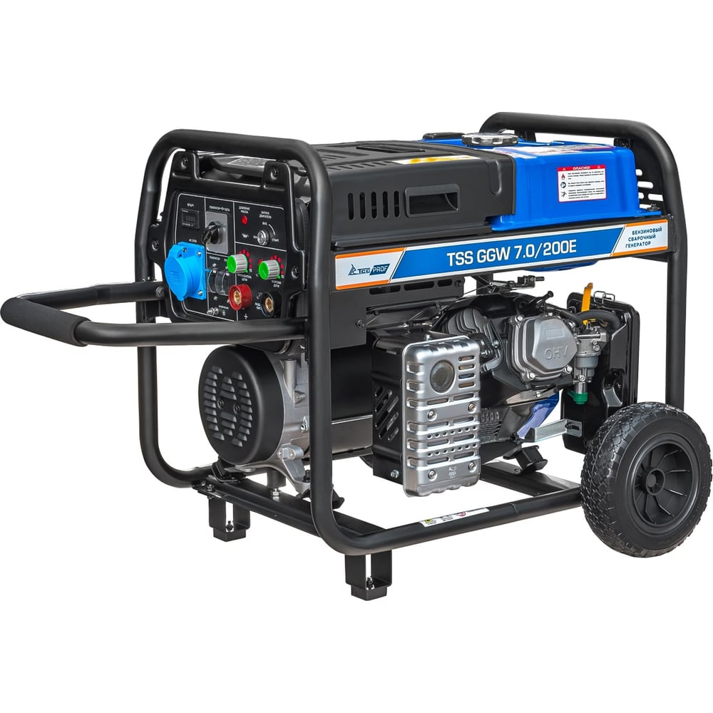 Изображение товара Бензиновый сварочный генератор ТСС TSS PROF GGW 7.0/200E с максимальной мощностью 7.5 кВт