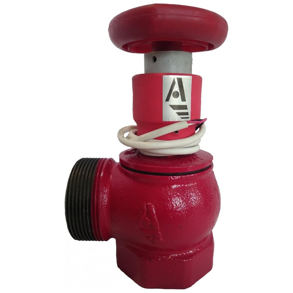 Изображение товара Клапан пожарный чугунный АПОГЕЙ КПЧМ 50-1 90 муфта-цапка + датчик ДППК 24
