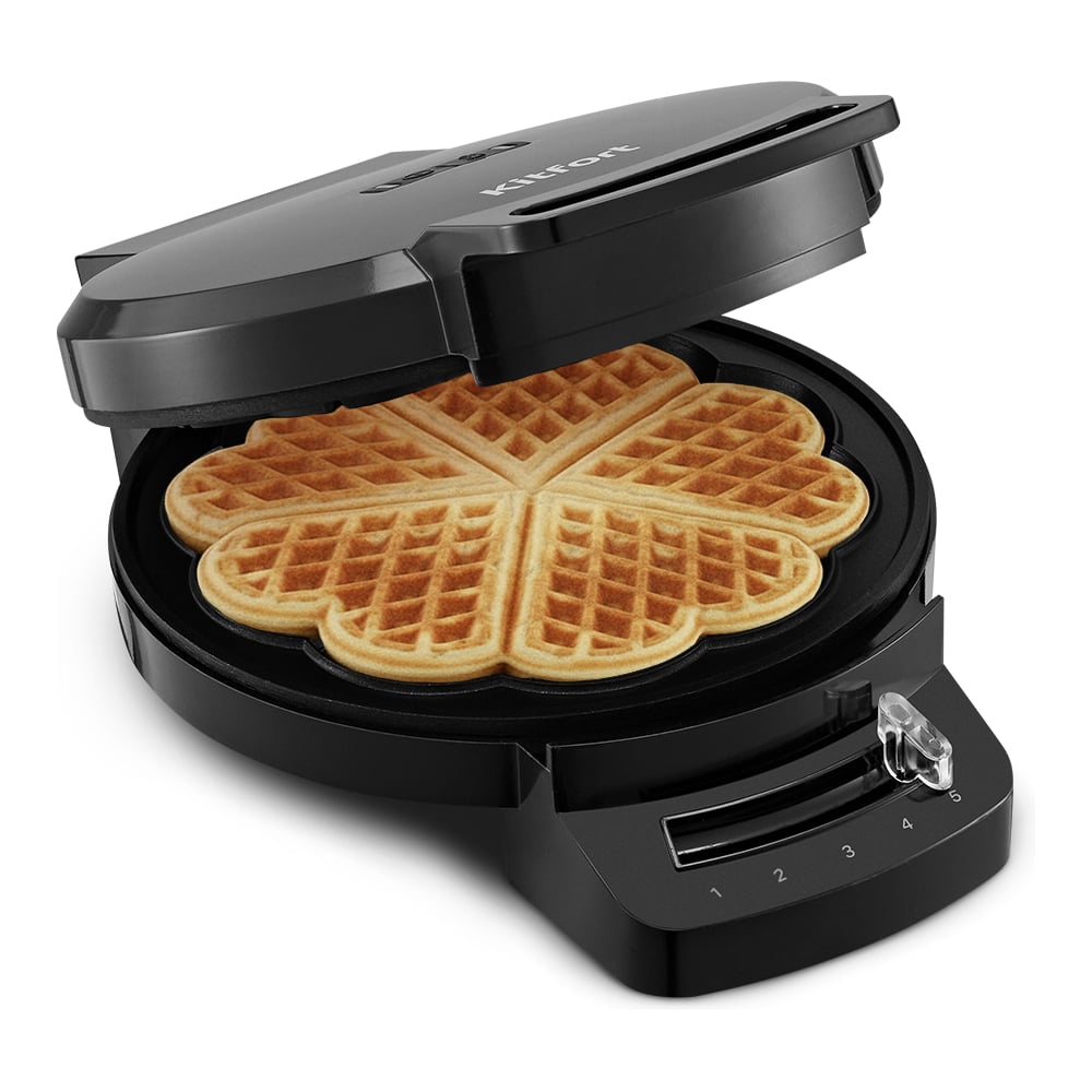 Изображение товара Вафельница KITFORT КТ-4689 с антипригарным покрытием и терморегулятором