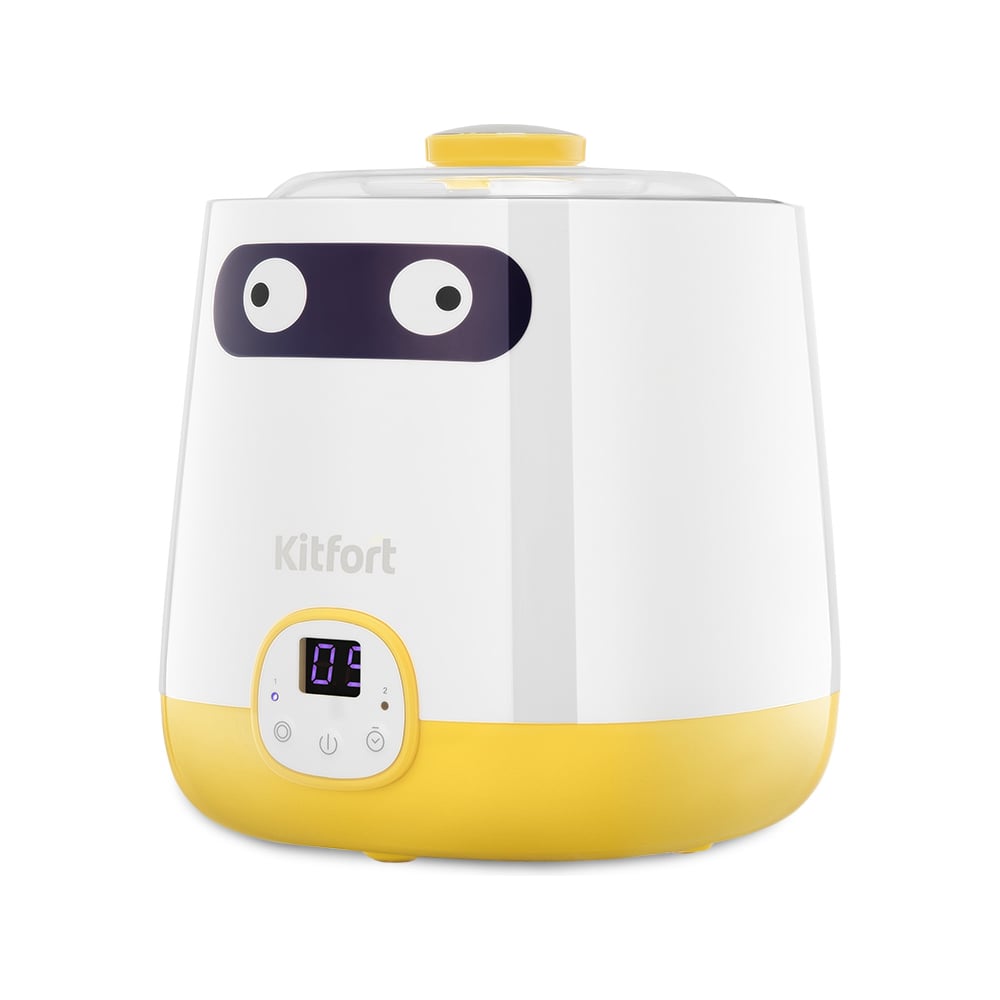 Изображение товара Йогуртница KITFORT КТ-6407 с дисплеем и таймером для домашнего приготовления йогурта