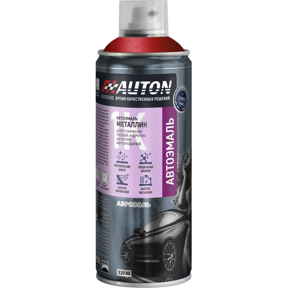 Изображение товара Автоэмаль металлик AUTON 100 Триумф аэрозоль 520 мл для автомобиля