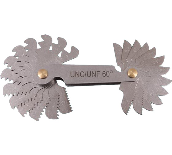 Изображение товара Набор резьбовых шаблонов CNIC для дюймовой резьбы UNC/UNF 60гр из 26шт. 4-80 38501