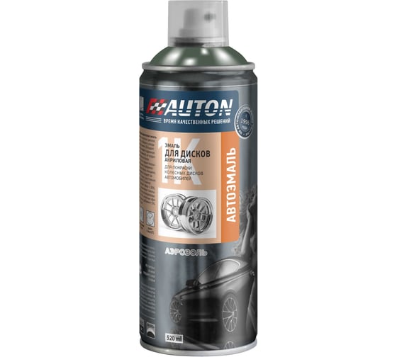 Изображение товара Эмаль для дисков алкидная AUTON Болотная Аэрозоль 520 мл ATN-A07203