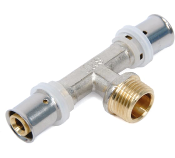 Изображение товара Тройник SMT T16x1/2Mx16 пресс-наружная резьба 1658NY160416