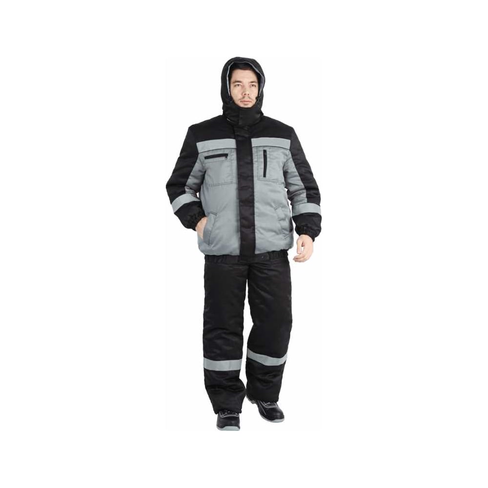 Изображение товара Зимний мужской костюм ГК Спецобъединение БАЙКАЛ серый черный 128-132