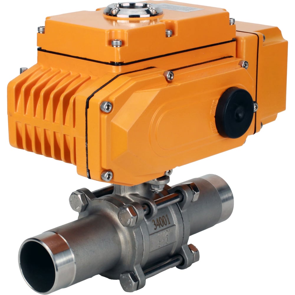 Изображение товара Кран шаровой DN.ru 304-304-PTFE-W-ISO-H Ду125 Ру16 с электроприводом 220В